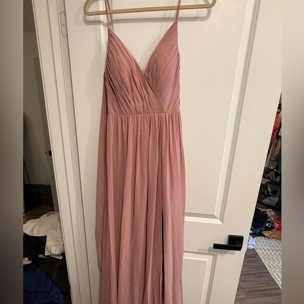Azazie mauve bridesmaid dress/ gown